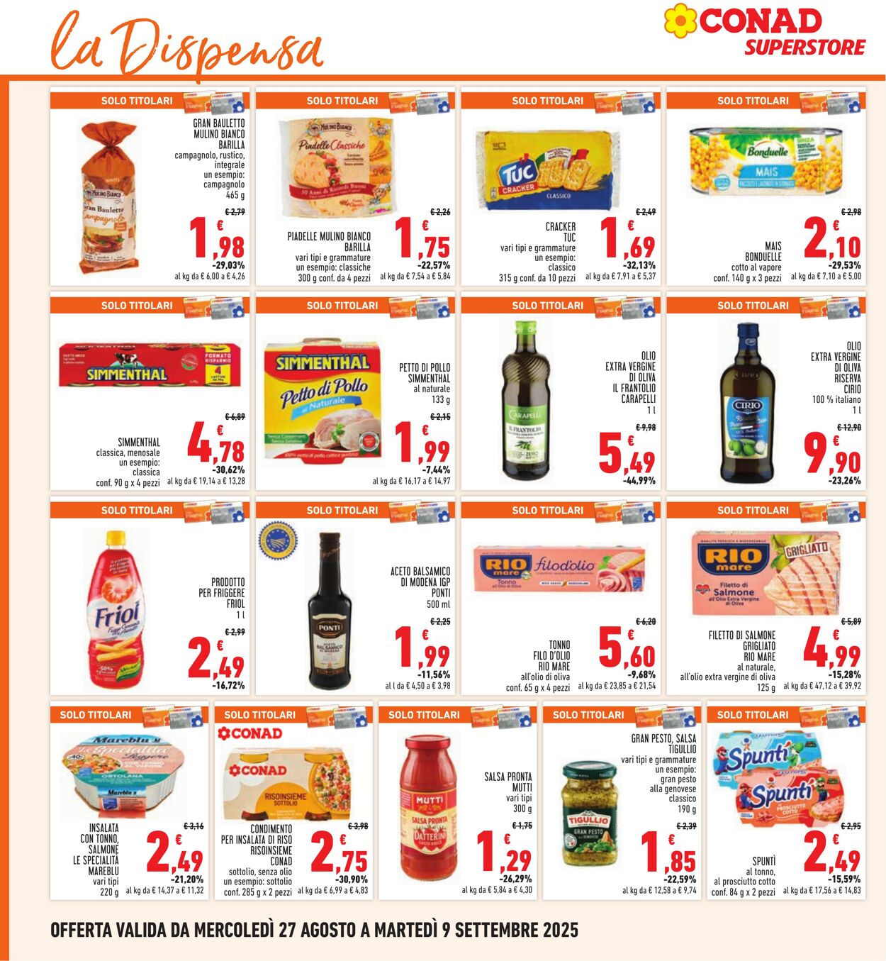 Volantino Conad 25.08.2025 - 25.08.2025