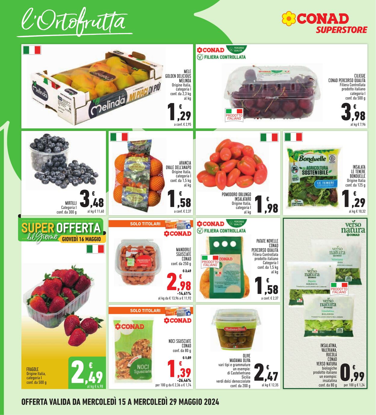 Volantino Conad 15.05.2024 - 29.05.2024