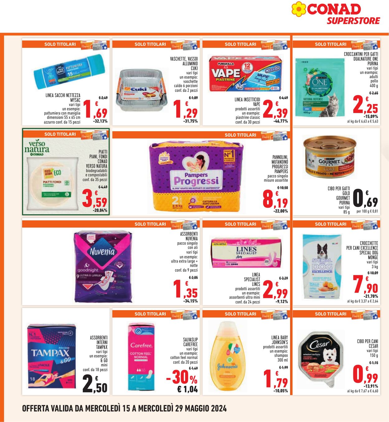 Volantino Conad 15.05.2024 - 29.05.2024