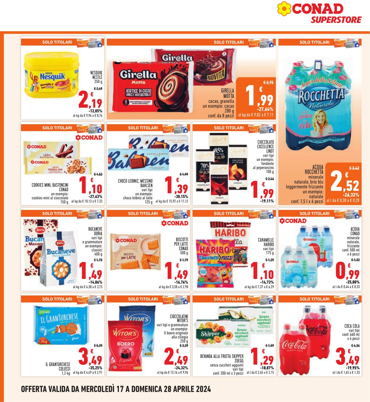 Volantino Conad 17.04.2024 - 28.04.2024