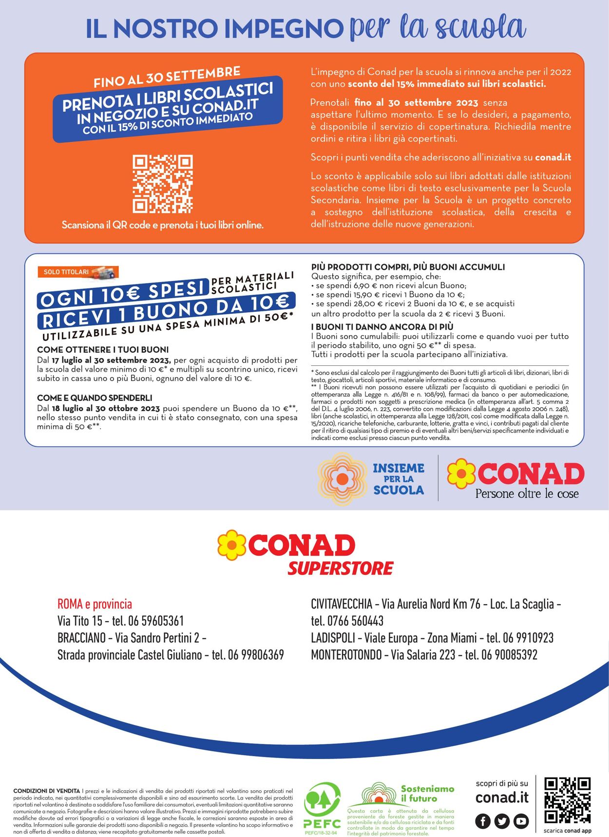 Volantino Conad 22.08.2023 - 30.09.2023