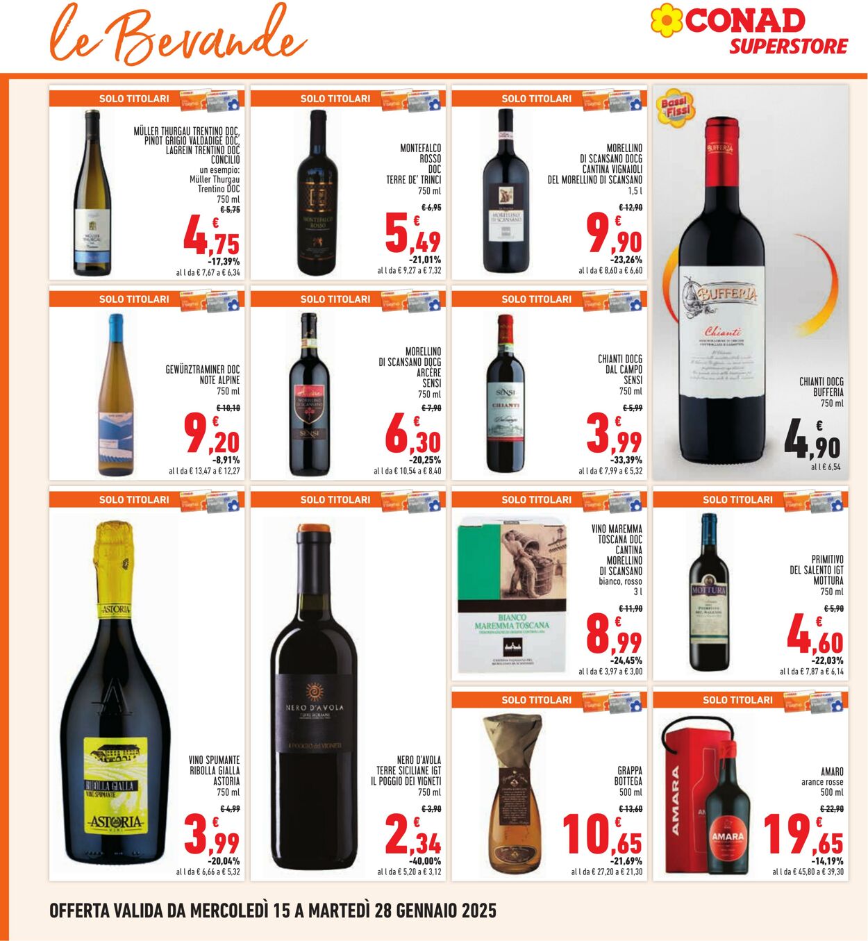 Volantino Conad 15.01.2025 - 28.01.2025