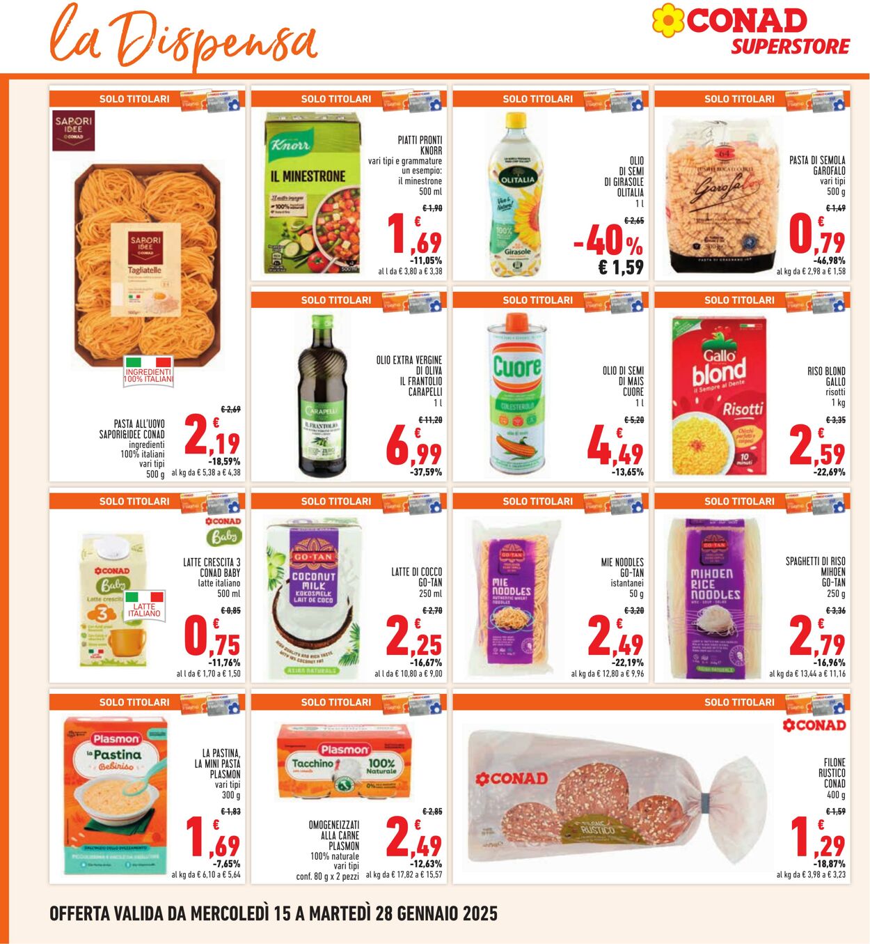 Volantino Conad 15.01.2025 - 28.01.2025