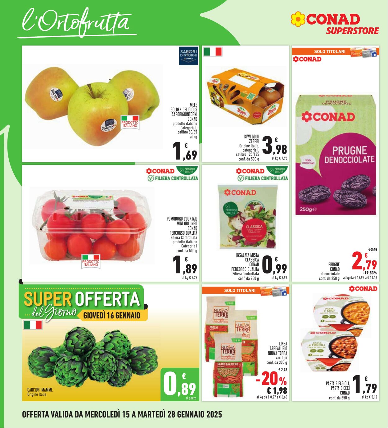 Volantino Conad 15.01.2025 - 28.01.2025