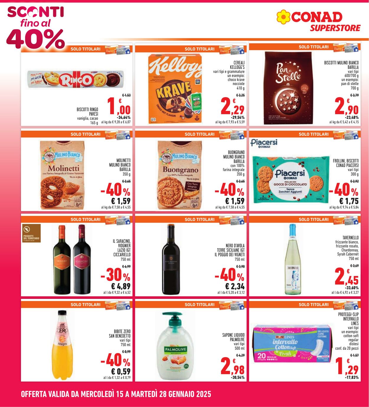 Volantino Conad 15.01.2025 - 28.01.2025