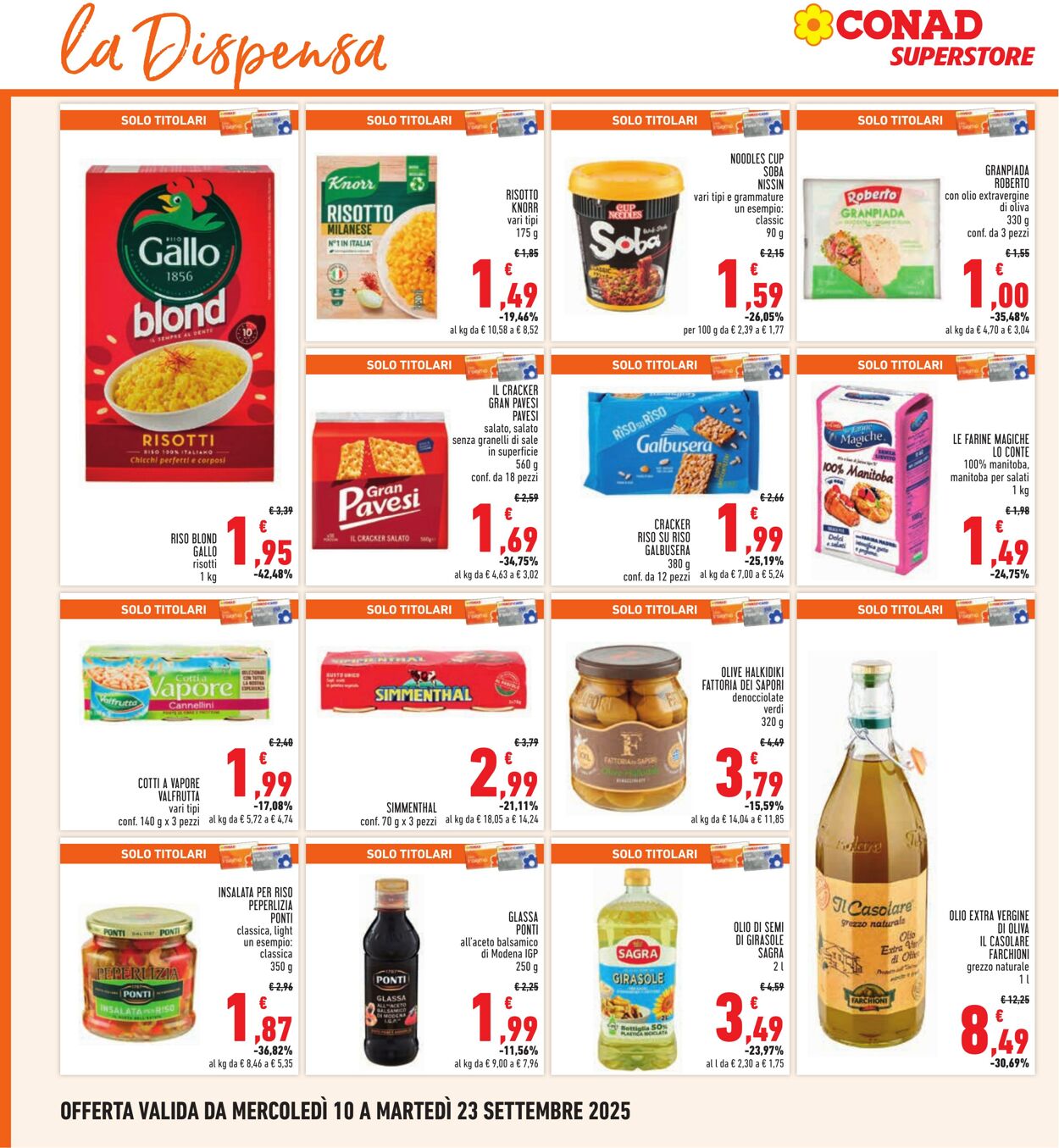 Volantino Conad 09.09.2025 - 09.09.2025