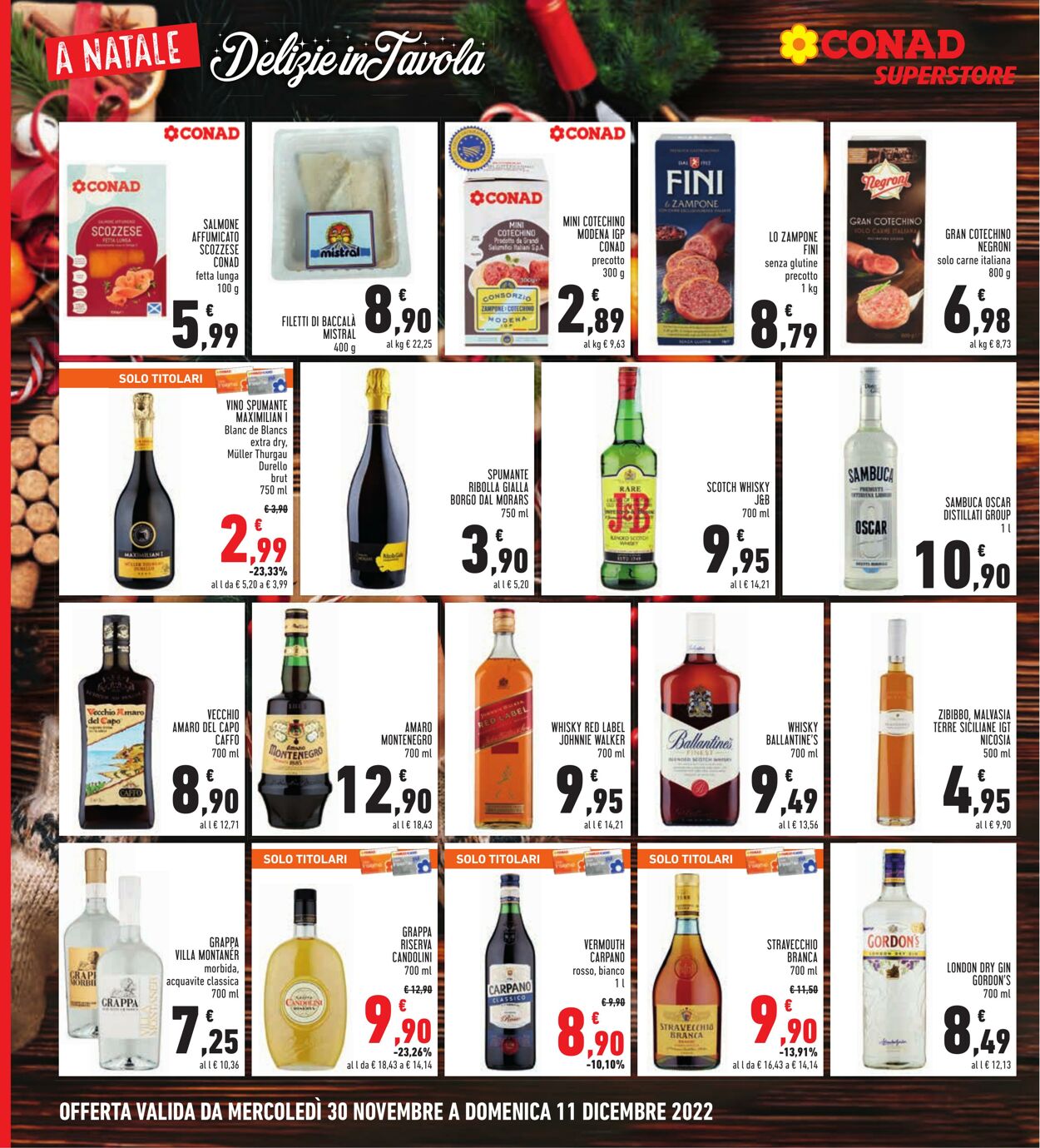 Volantino Conad 30.11.2022 - 11.12.2022