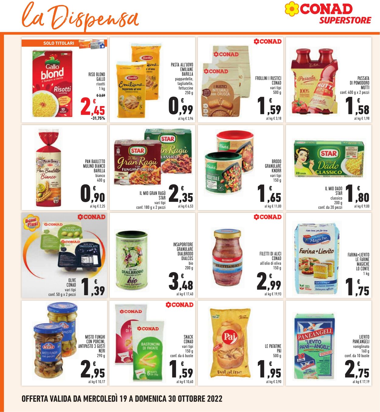 Volantino Conad 19.10.2022 - 30.10.2022