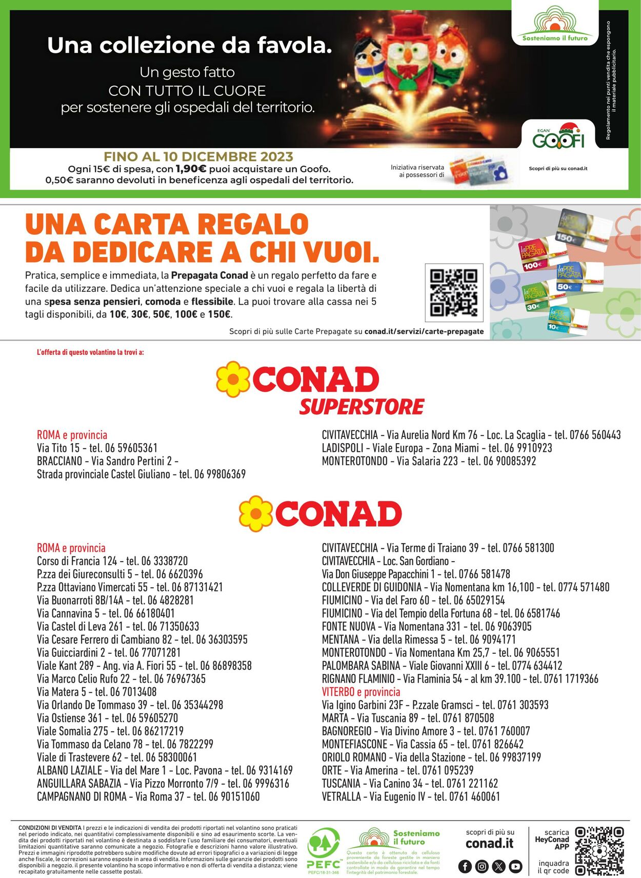 Volantino Conad 09.11.2023 - 24.12.2023