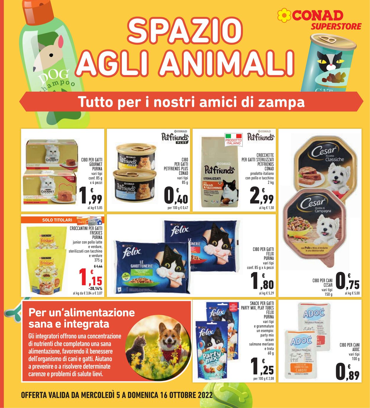 Volantino Conad 05.10.2022 - 16.10.2022