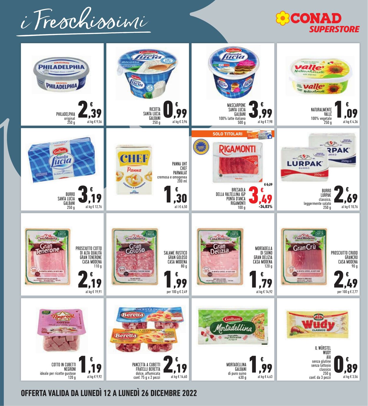 Volantino Conad 12.12.2022 - 26.12.2022