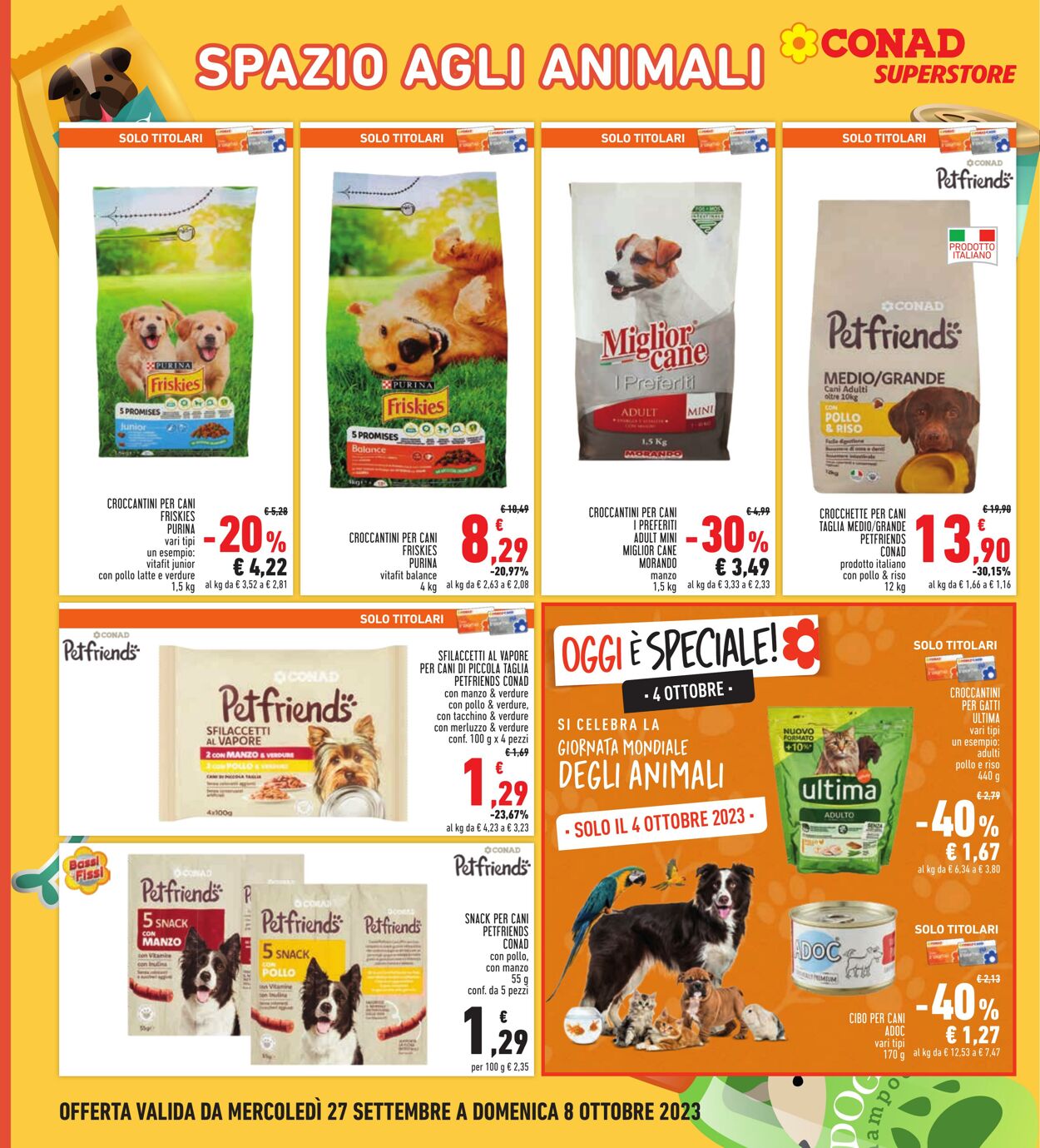 Volantino Conad 27.09.2023 - 08.10.2023