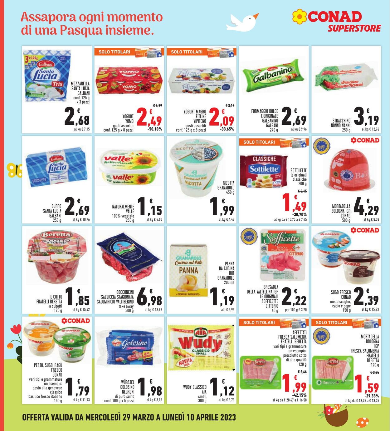 Volantino Conad 29.03.2023 - 10.04.2023