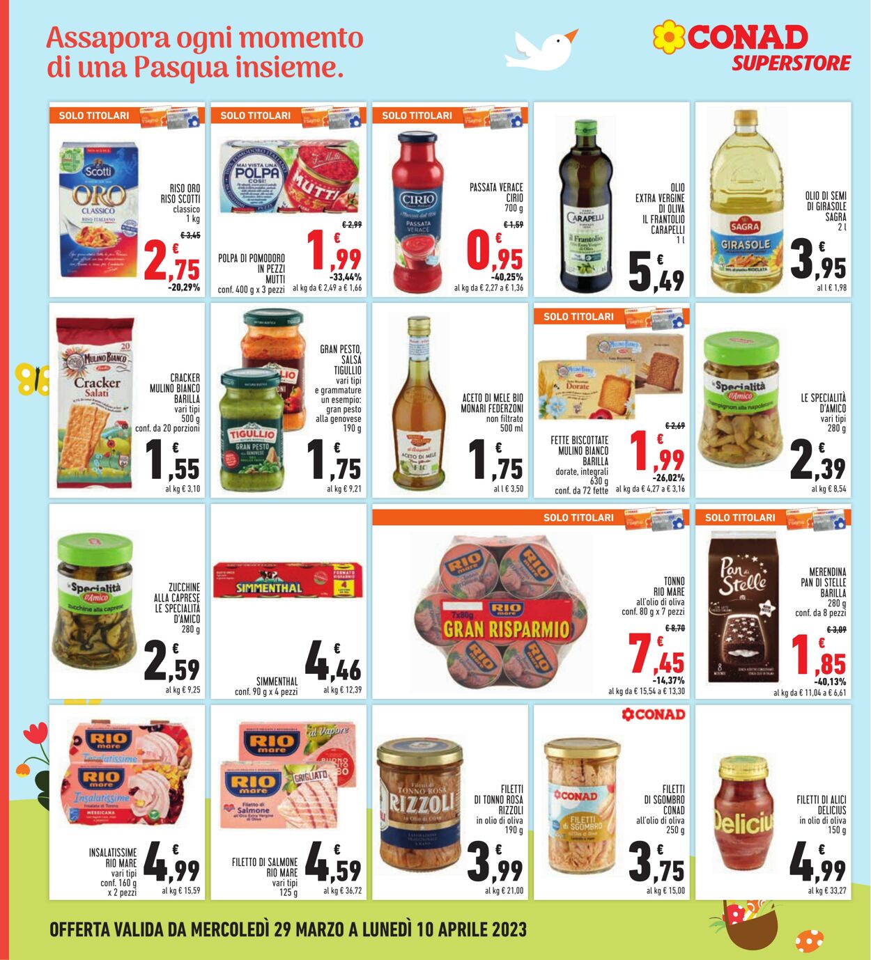 Volantino Conad 29.03.2023 - 10.04.2023