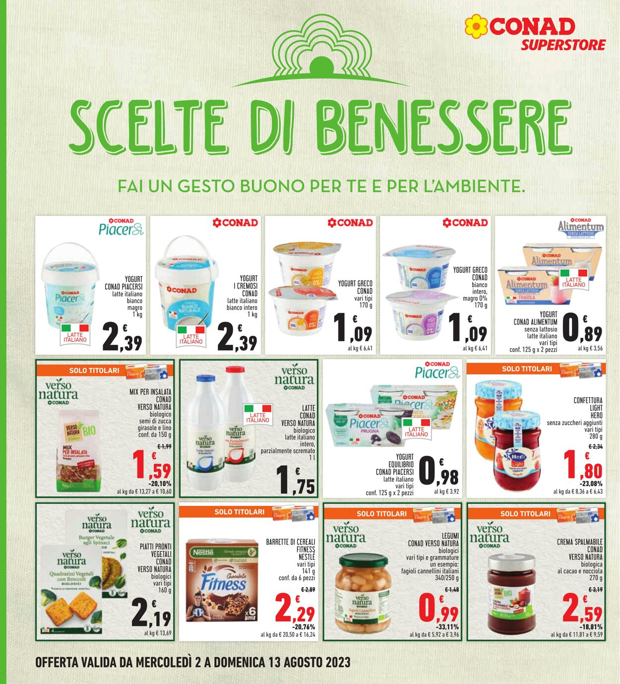 Volantino Conad 02.07.2023 - 13.08.2023