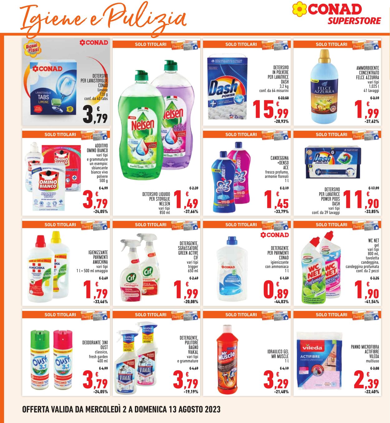 Volantino Conad 02.07.2023 - 13.08.2023