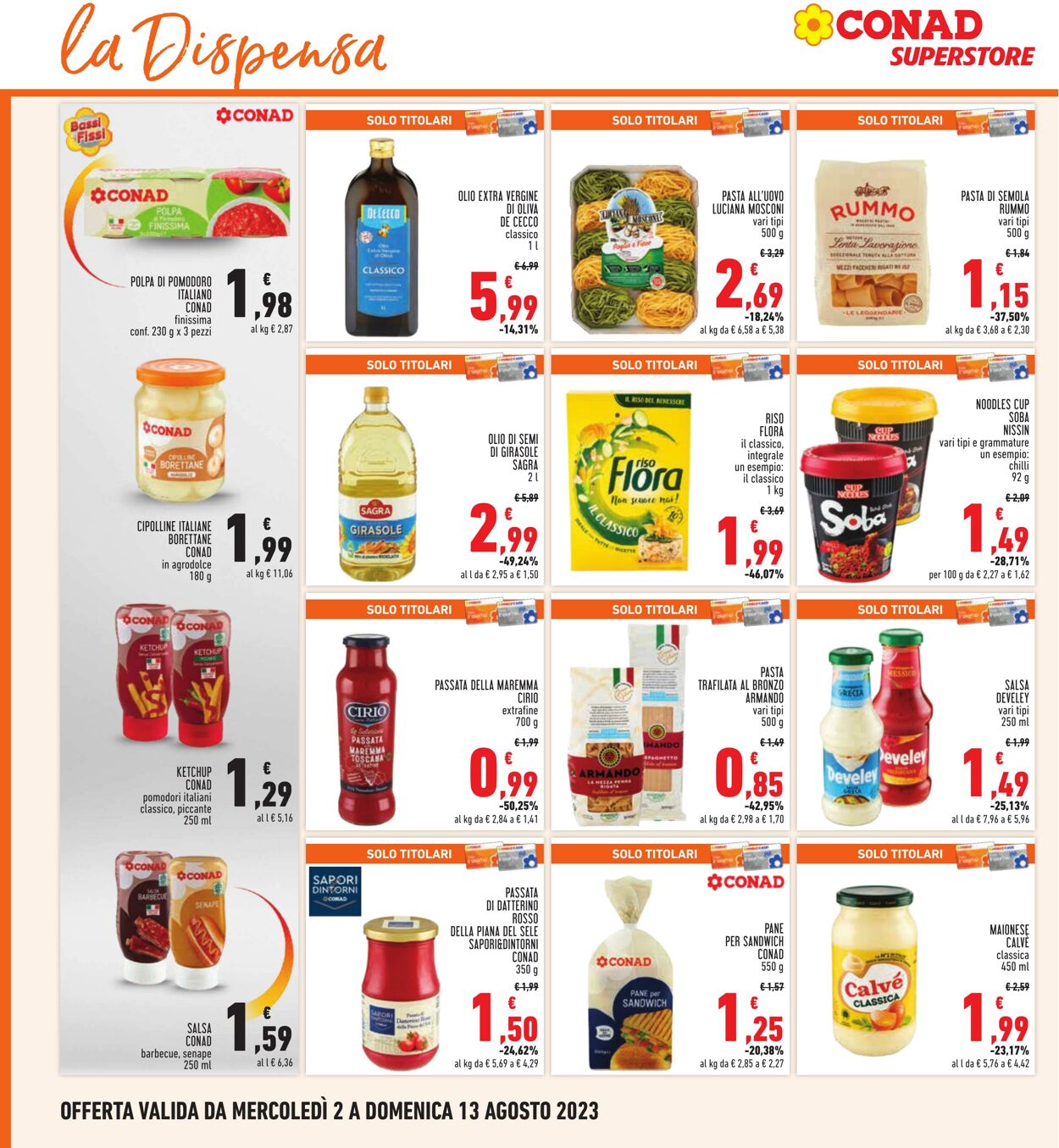 Volantino Conad 02.07.2023 - 13.08.2023