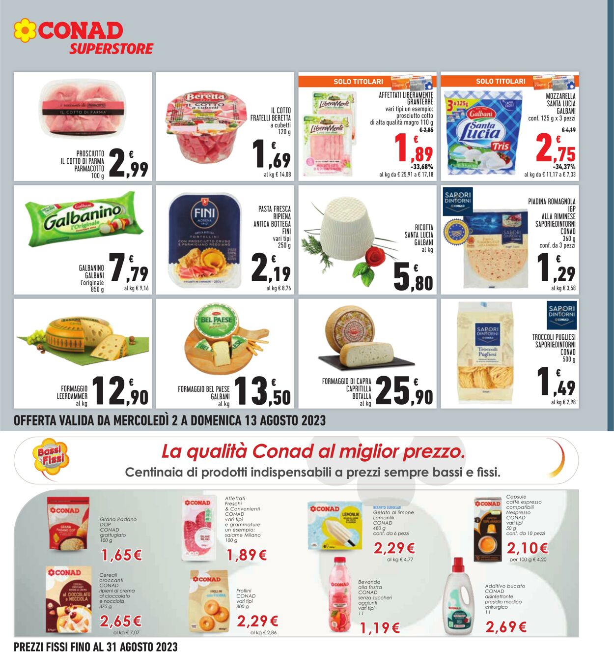 Volantino Conad 02.07.2023 - 13.08.2023