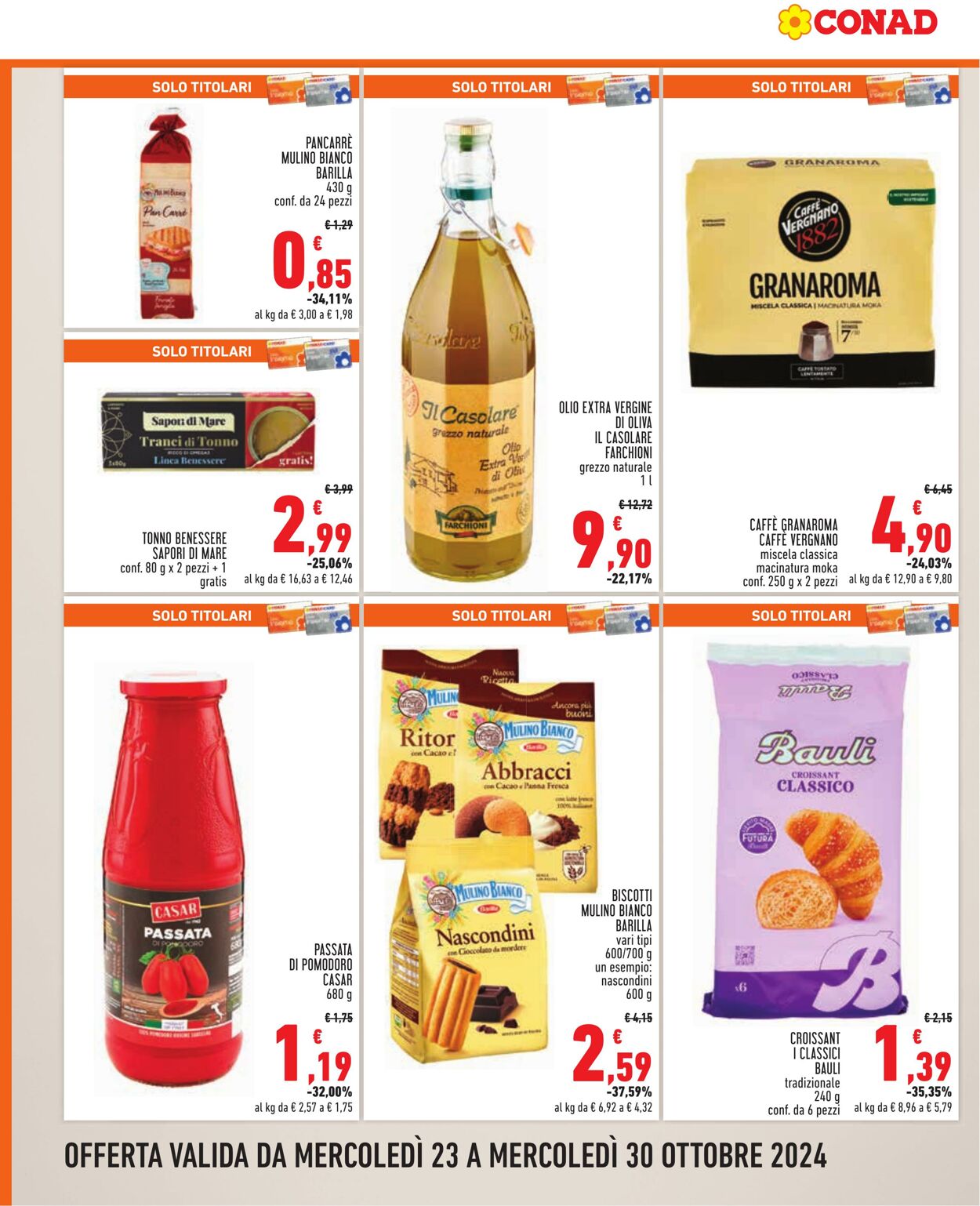 Volantino Conad 23.10.2024 - 30.10.2024