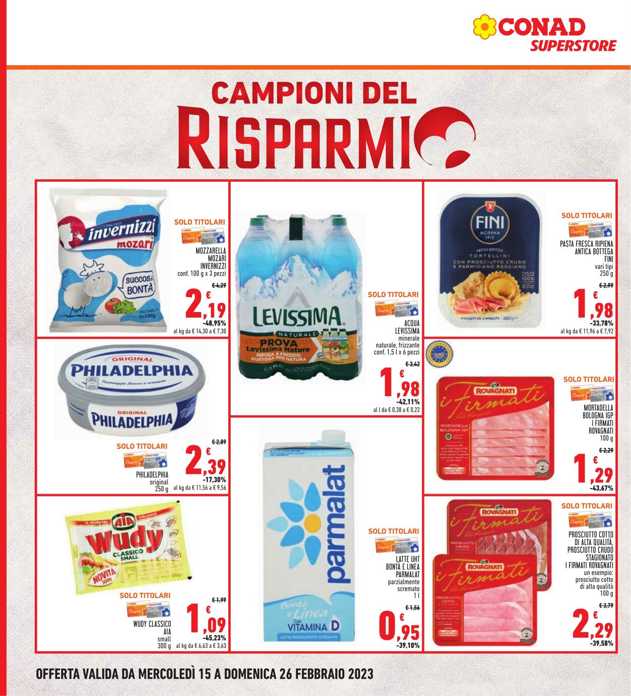 Volantino Conad 15.02.2023 - 26.02.2023