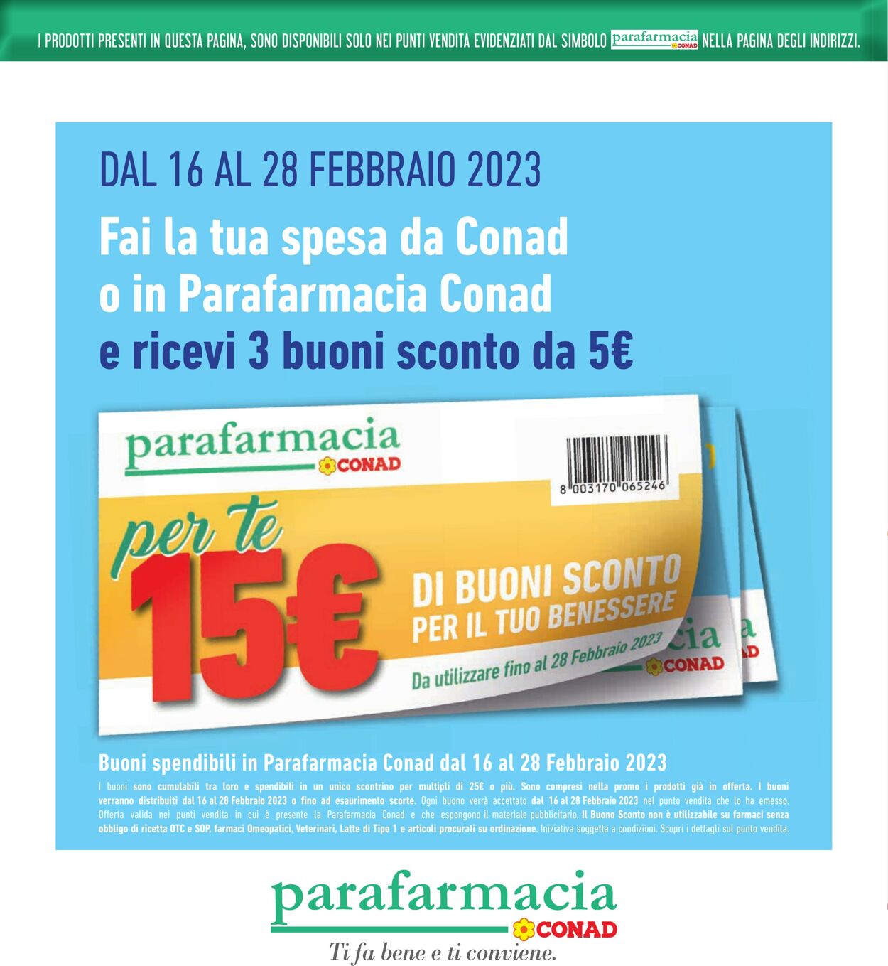 Volantino Conad 15.02.2023 - 26.02.2023