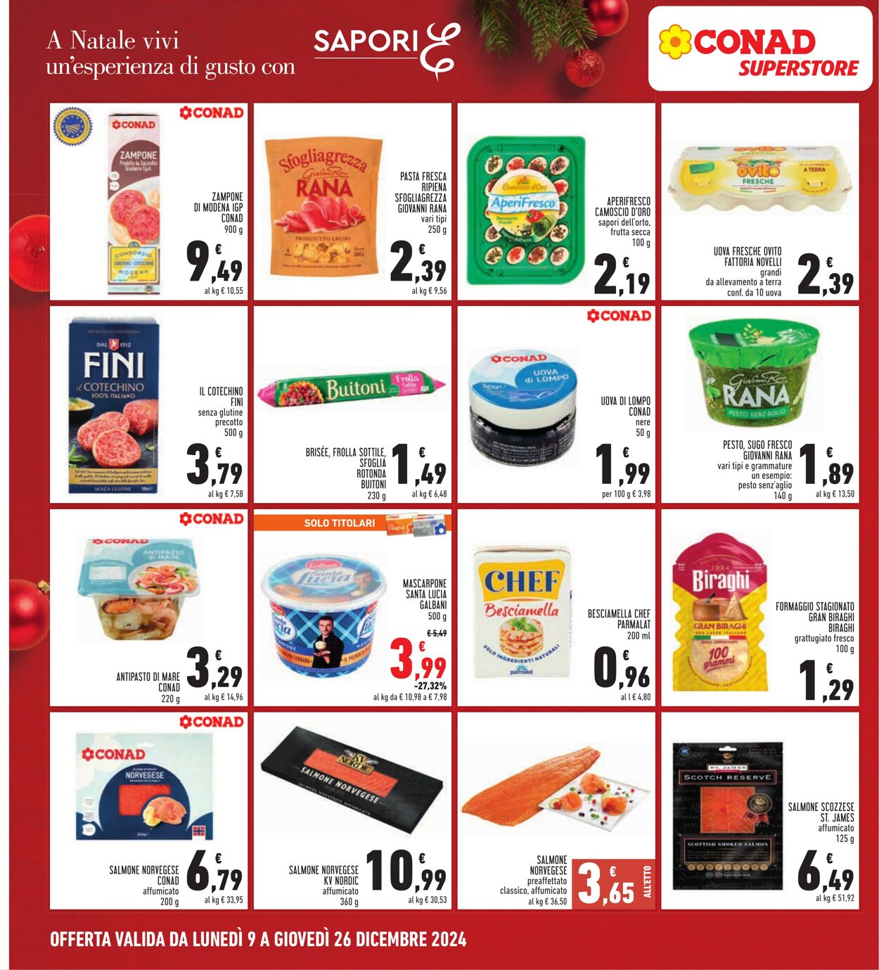 Volantino Conad 09.11.2024 - 26.12.2024