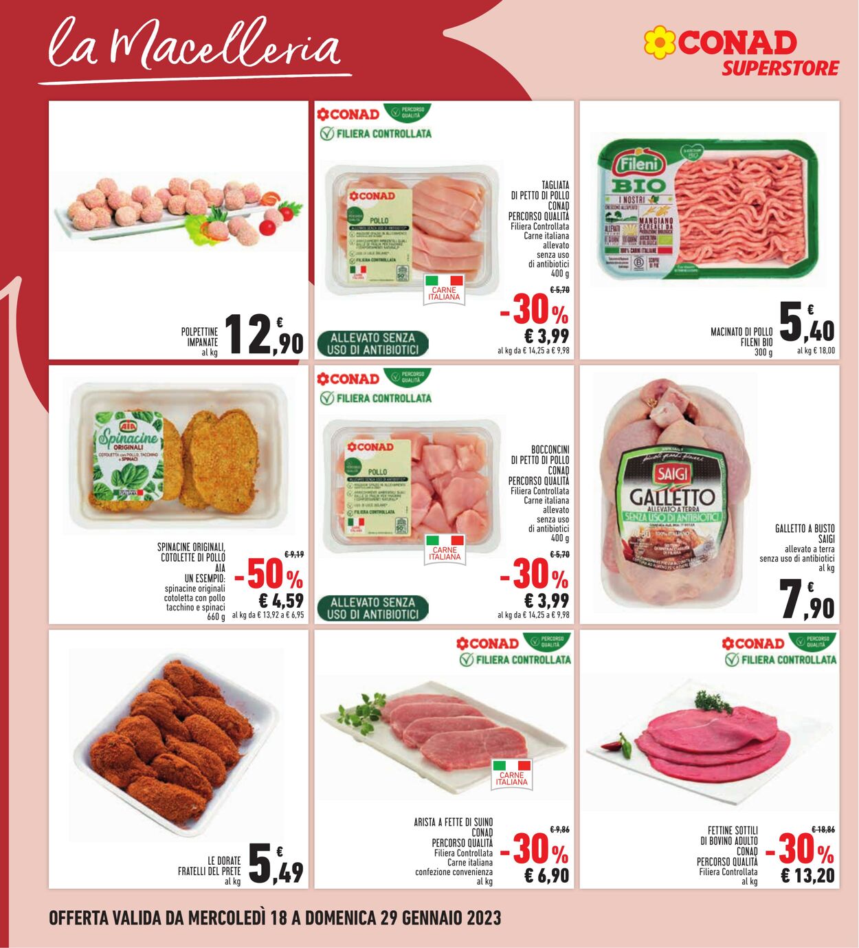 Volantino Conad 18.01.2023 - 29.01.2023