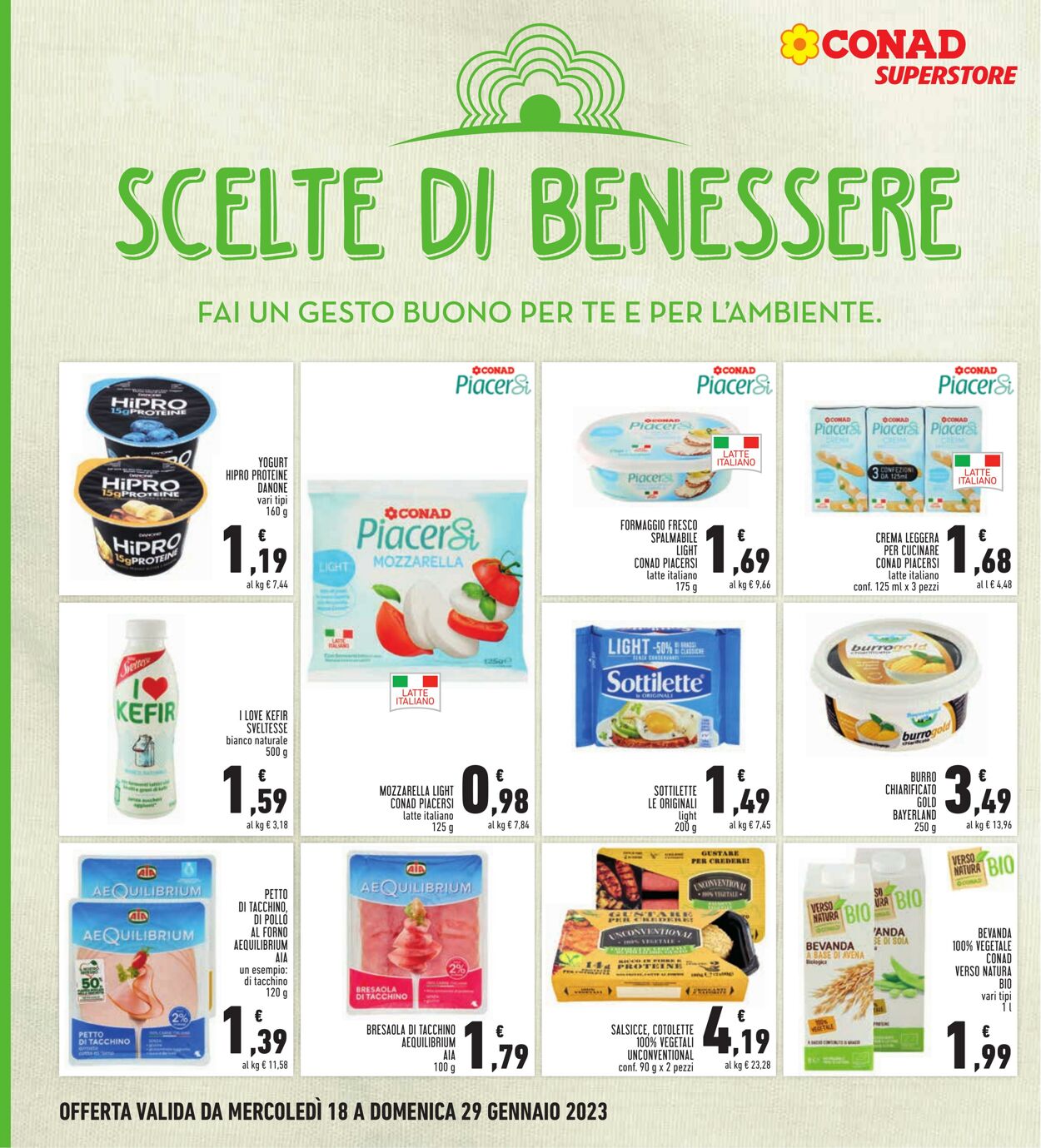 Volantino Conad 18.01.2023 - 29.01.2023