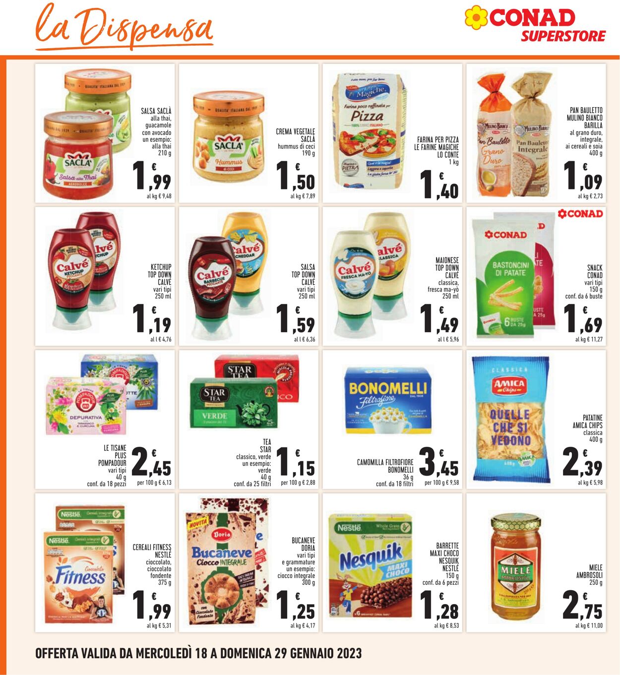 Volantino Conad 18.01.2023 - 29.01.2023