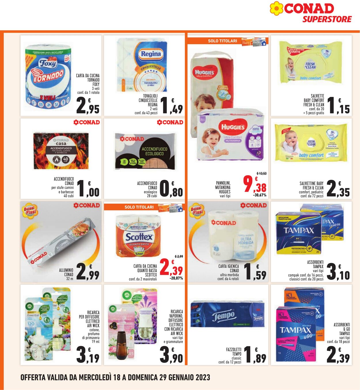 Volantino Conad 18.01.2023 - 29.01.2023