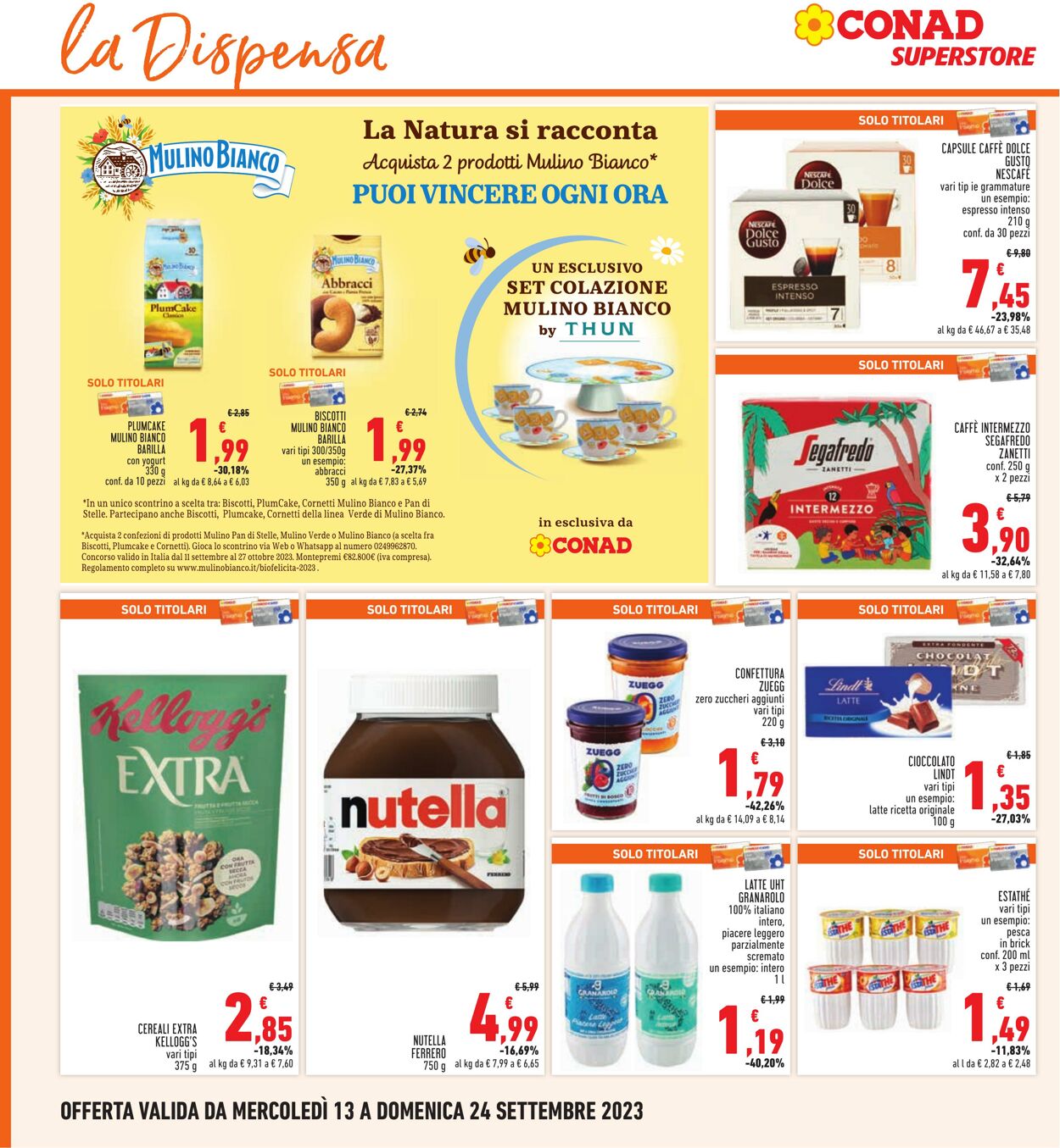 Volantino Conad 13.09.2023 - 24.09.2023