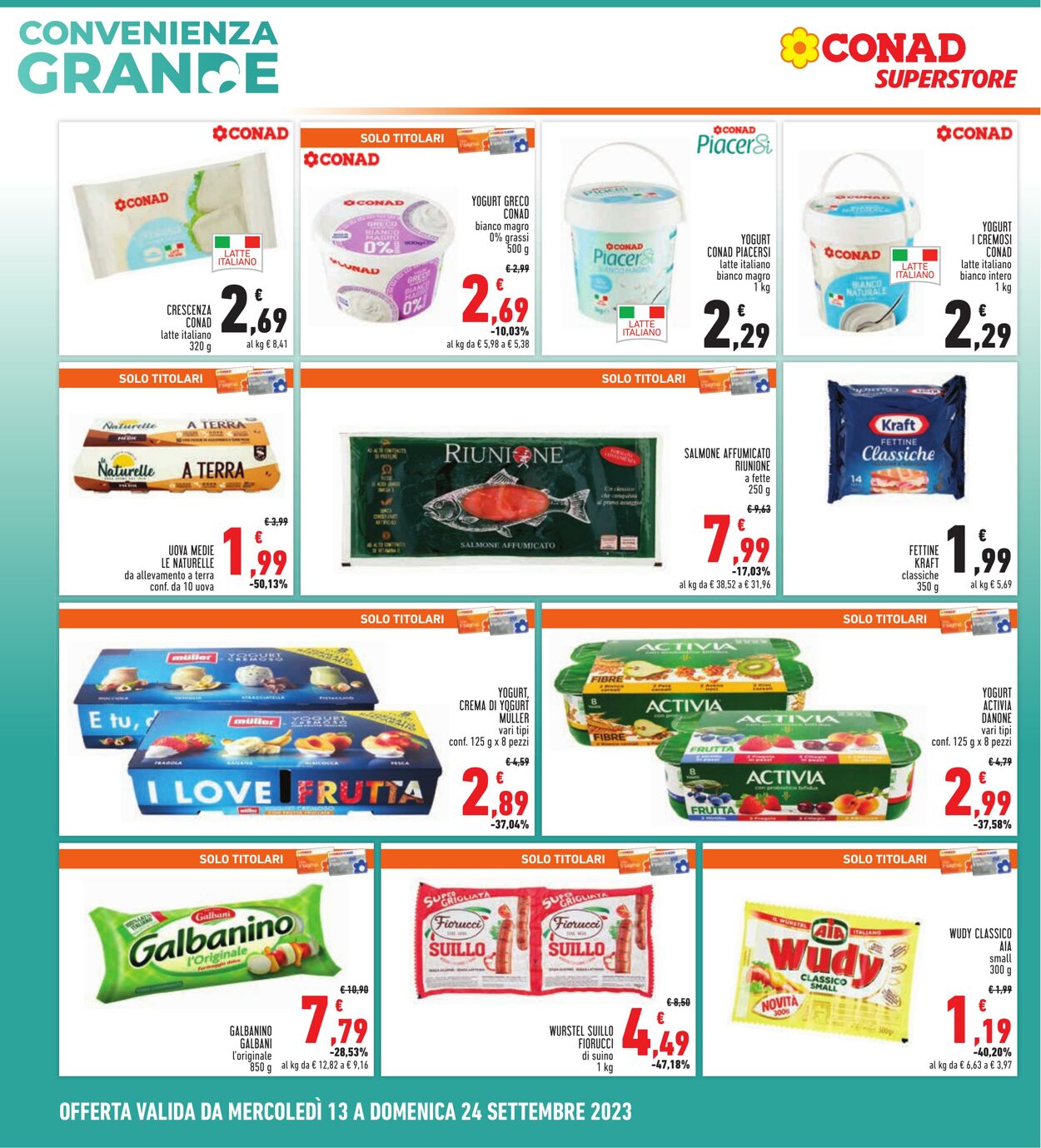 Volantino Conad 13.09.2023 - 24.09.2023