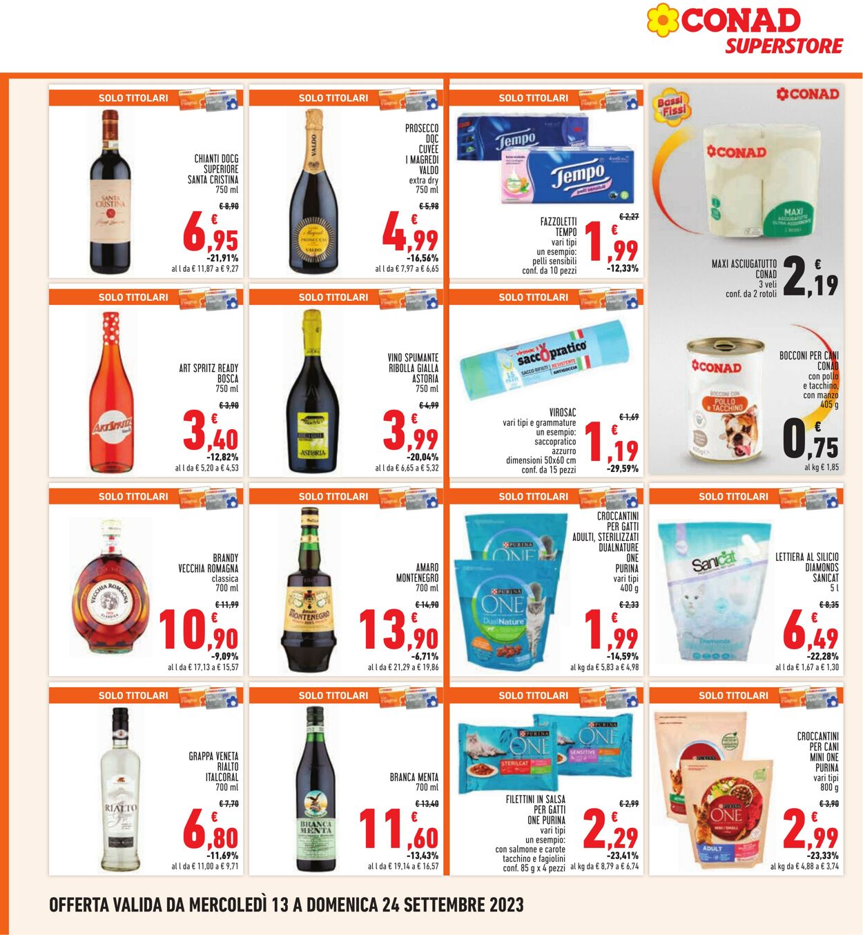 Volantino Conad 13.09.2023 - 24.09.2023