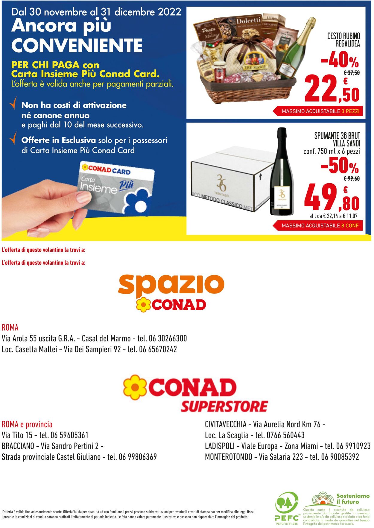 Volantino Conad 30.11.2022 - 31.12.2022