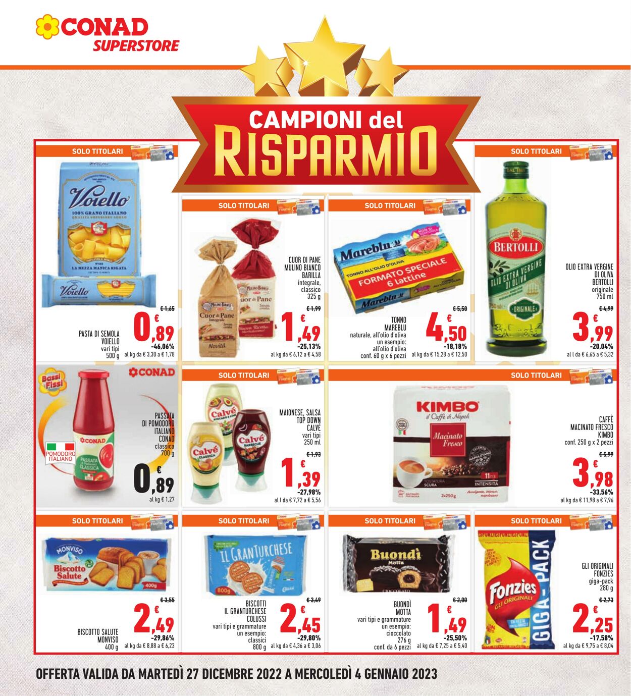 Volantino Conad 27.12.2022 - 04.01.2023