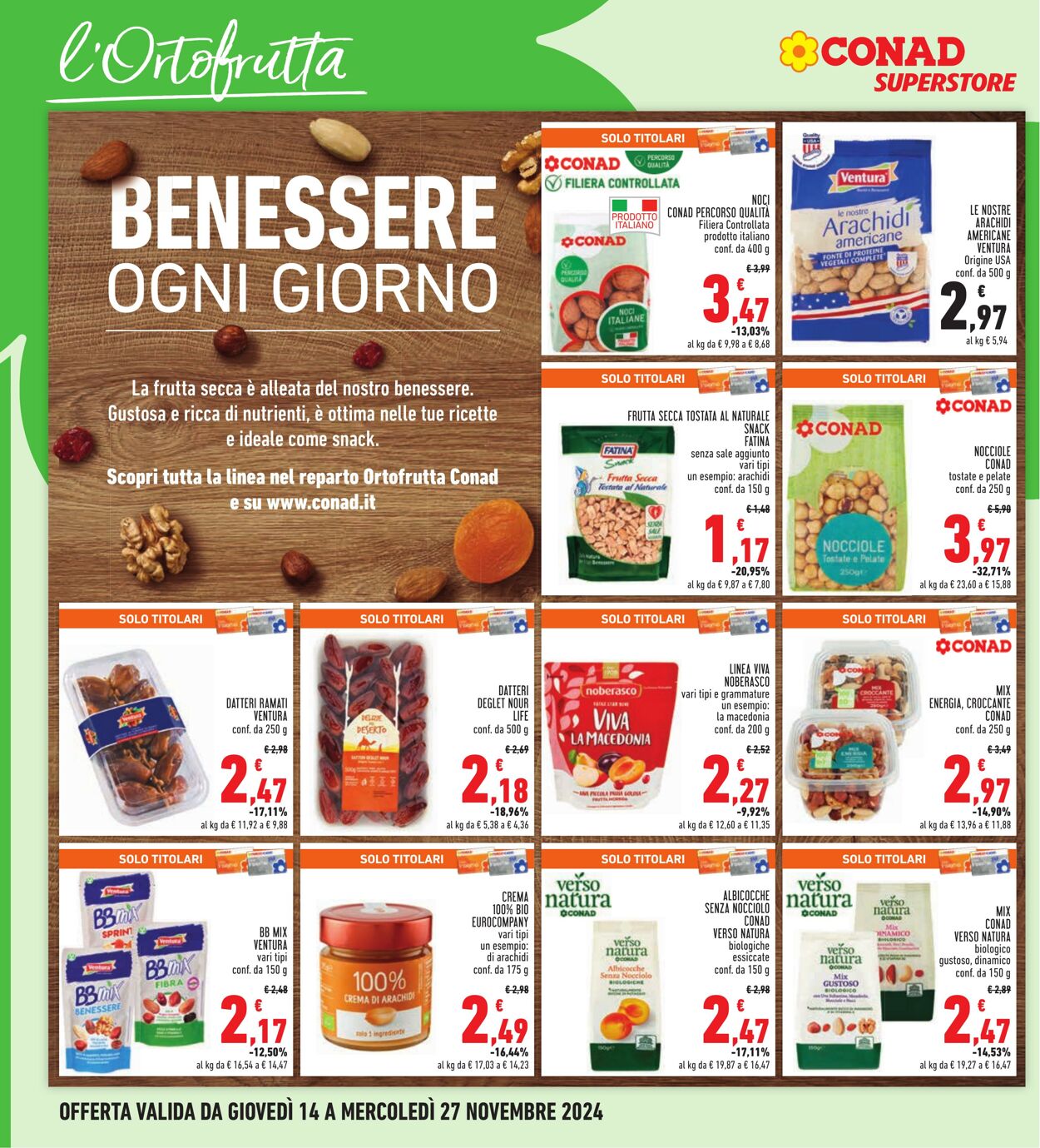 Volantino Conad 14.11.2024 - 27.11.2024