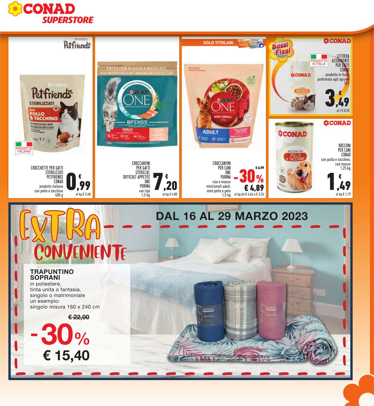 Volantino Conad 16.03.2023 - 29.03.2023