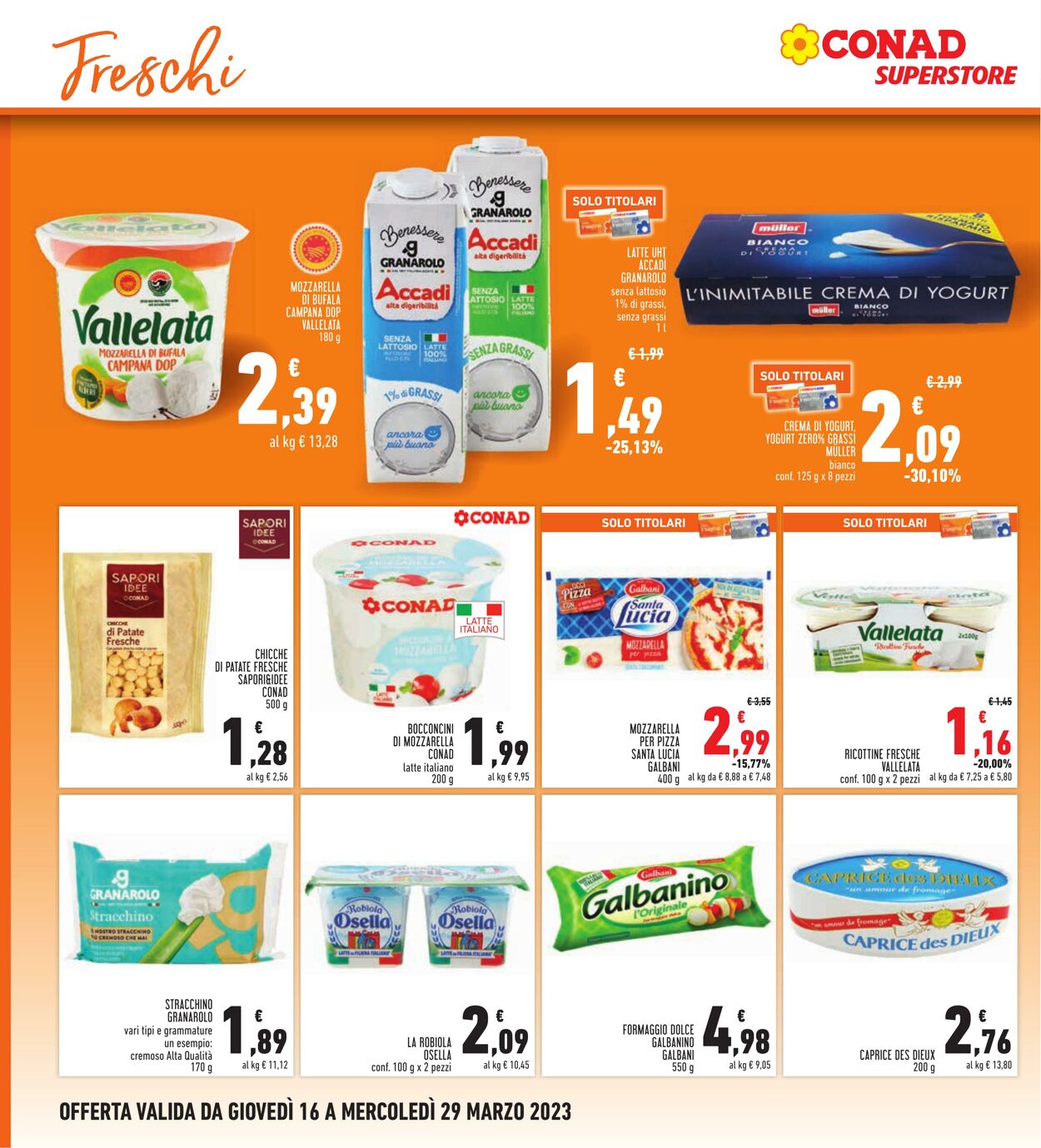 Volantino Conad 16.03.2023 - 29.03.2023