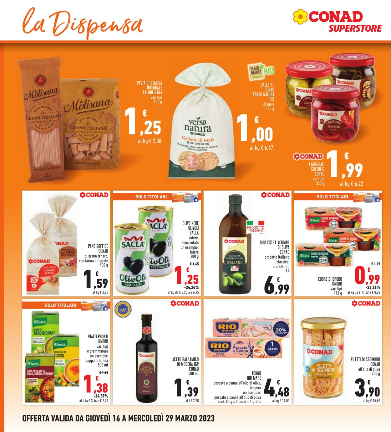 Volantino Conad 16.03.2023 - 29.03.2023