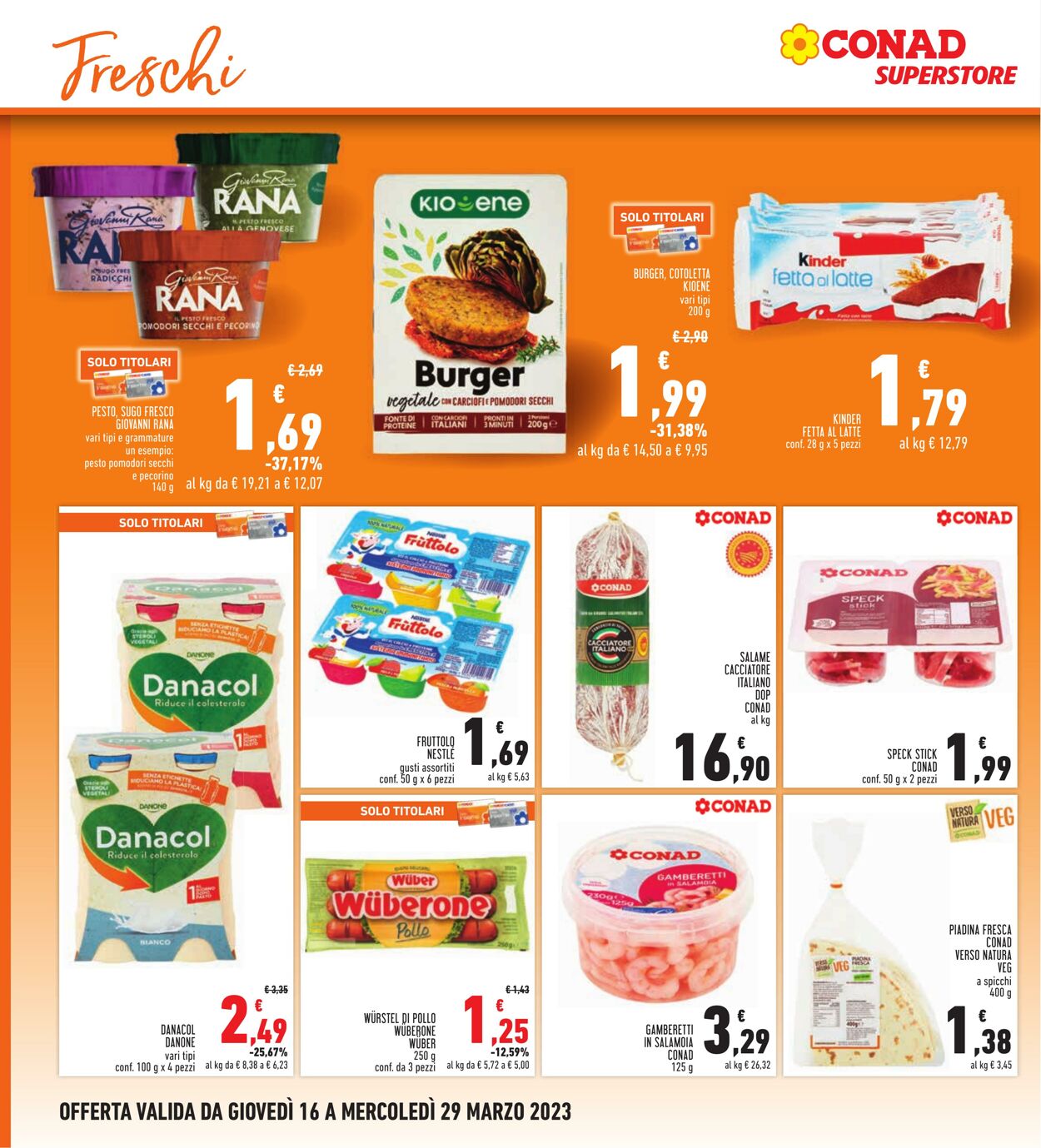 Volantino Conad 16.03.2023 - 29.03.2023