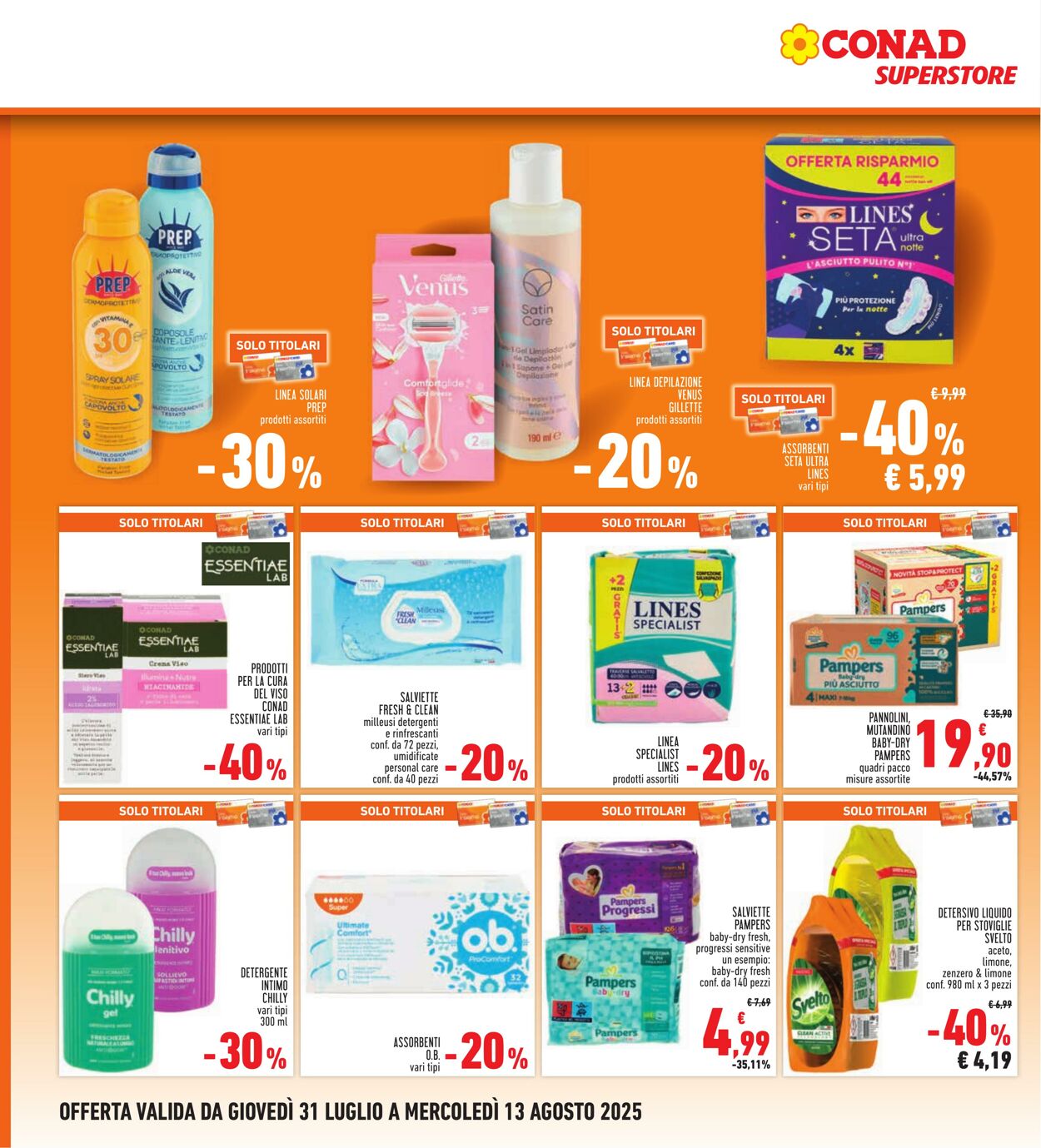 Volantino Conad 06.08.2025 - 06.08.2025