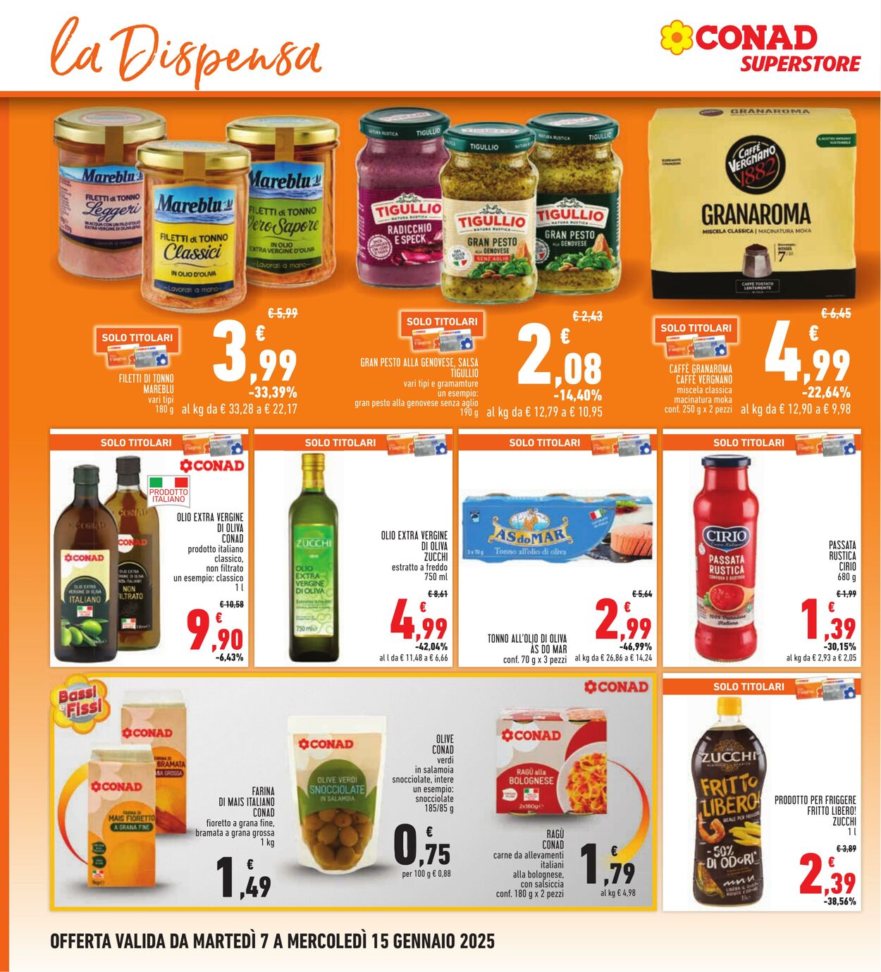 Volantino Conad 07.01.2025 - 15.01.2025