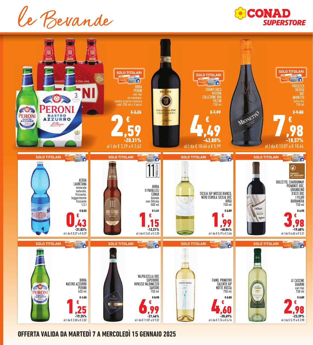 Volantino Conad 07.01.2025 - 15.01.2025