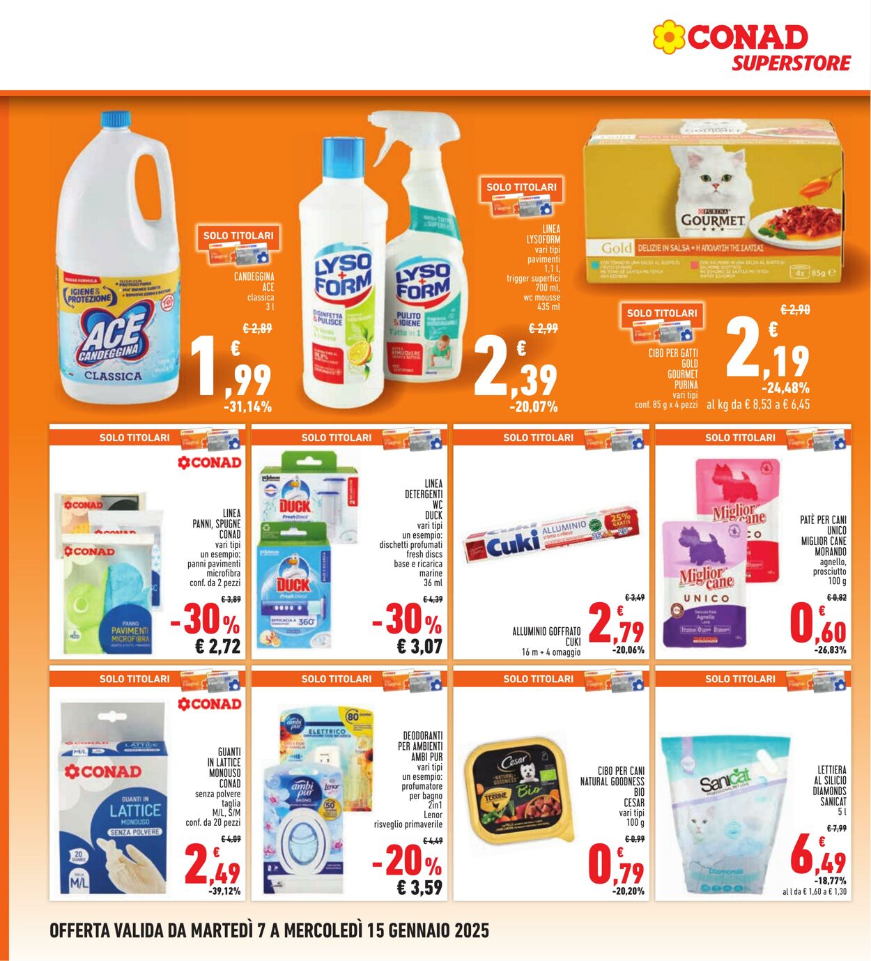 Volantino Conad 07.01.2025 - 15.01.2025