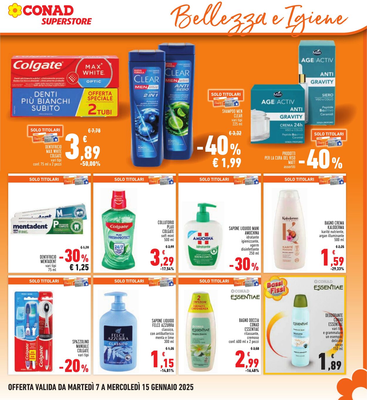 Volantino Conad 07.01.2025 - 15.01.2025