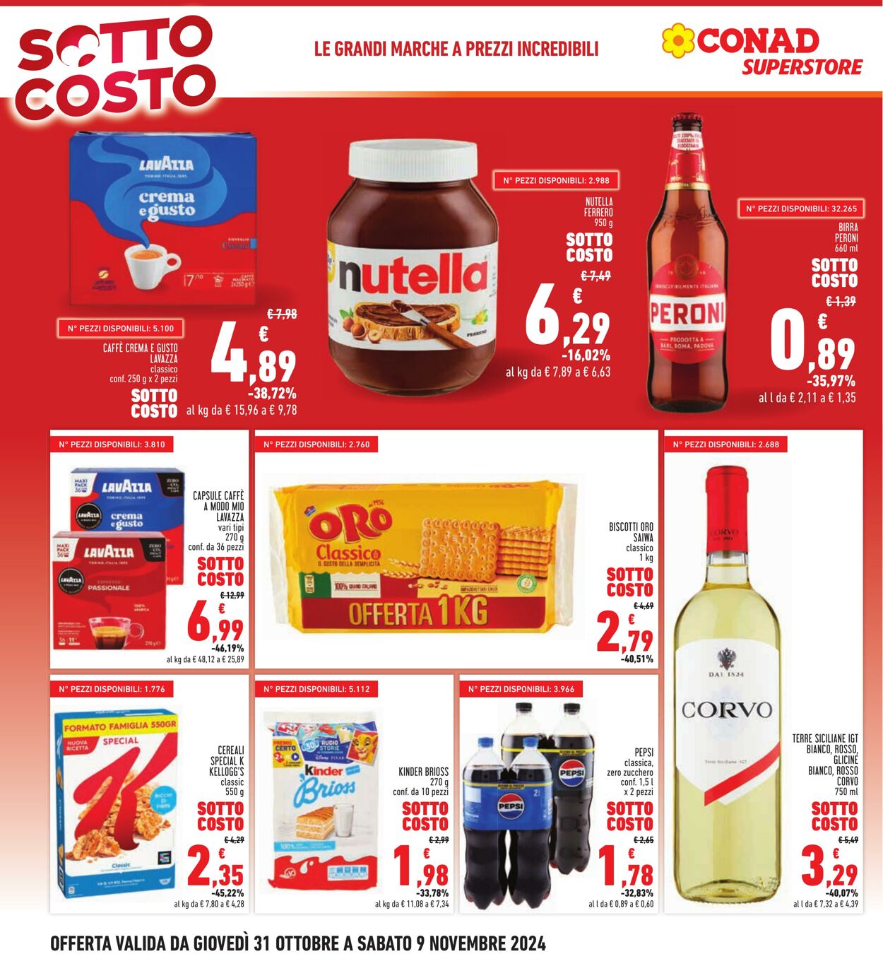 Volantino Conad 31.10.2024 - 09.11.2024