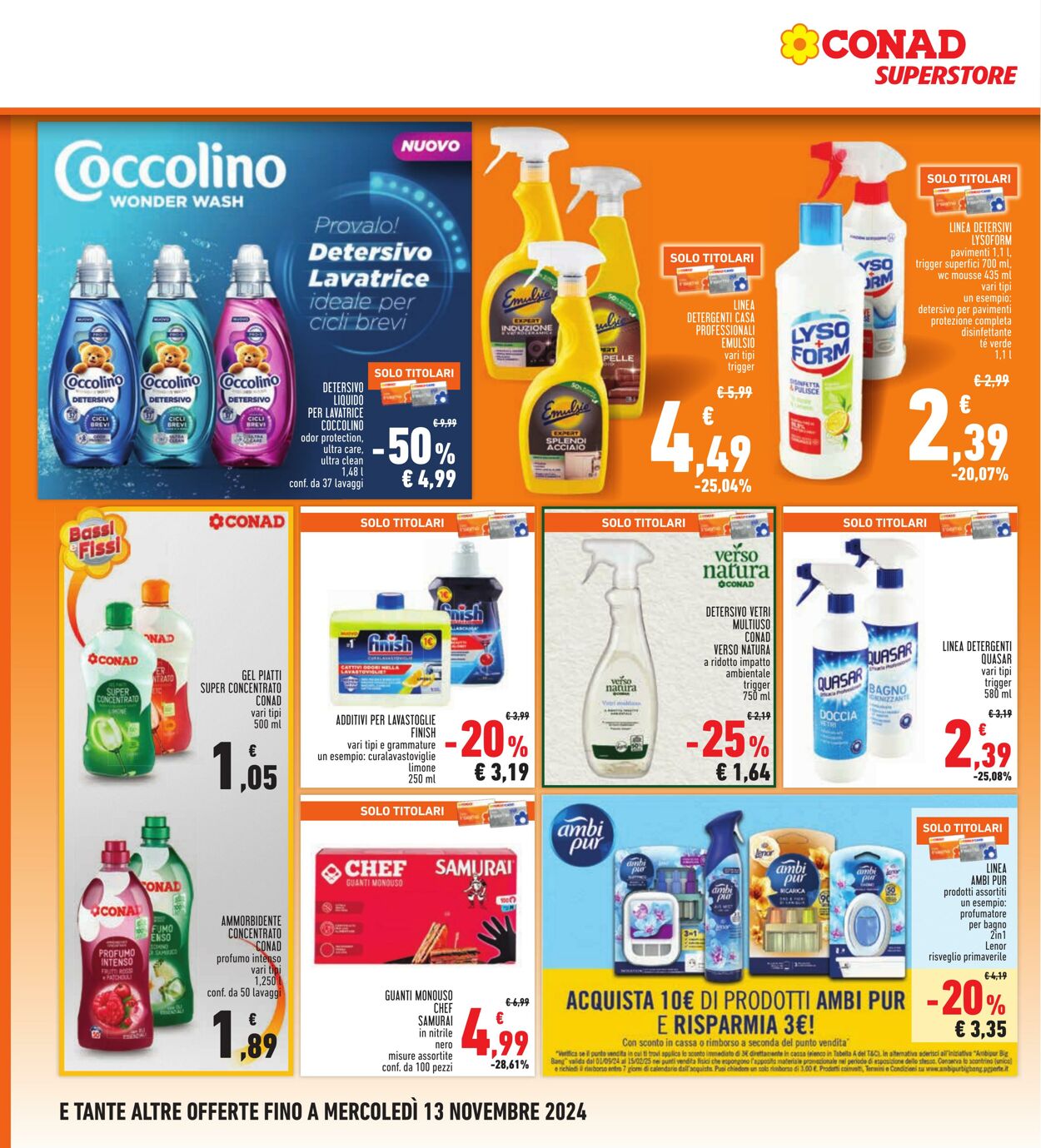 Volantino Conad 31.10.2024 - 09.11.2024