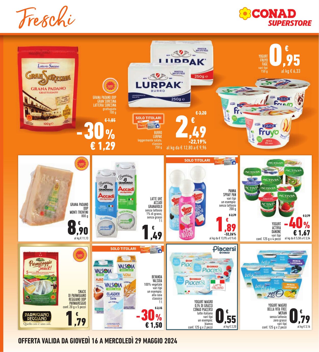 Volantino Conad 16.05.2024 - 29.05.2024