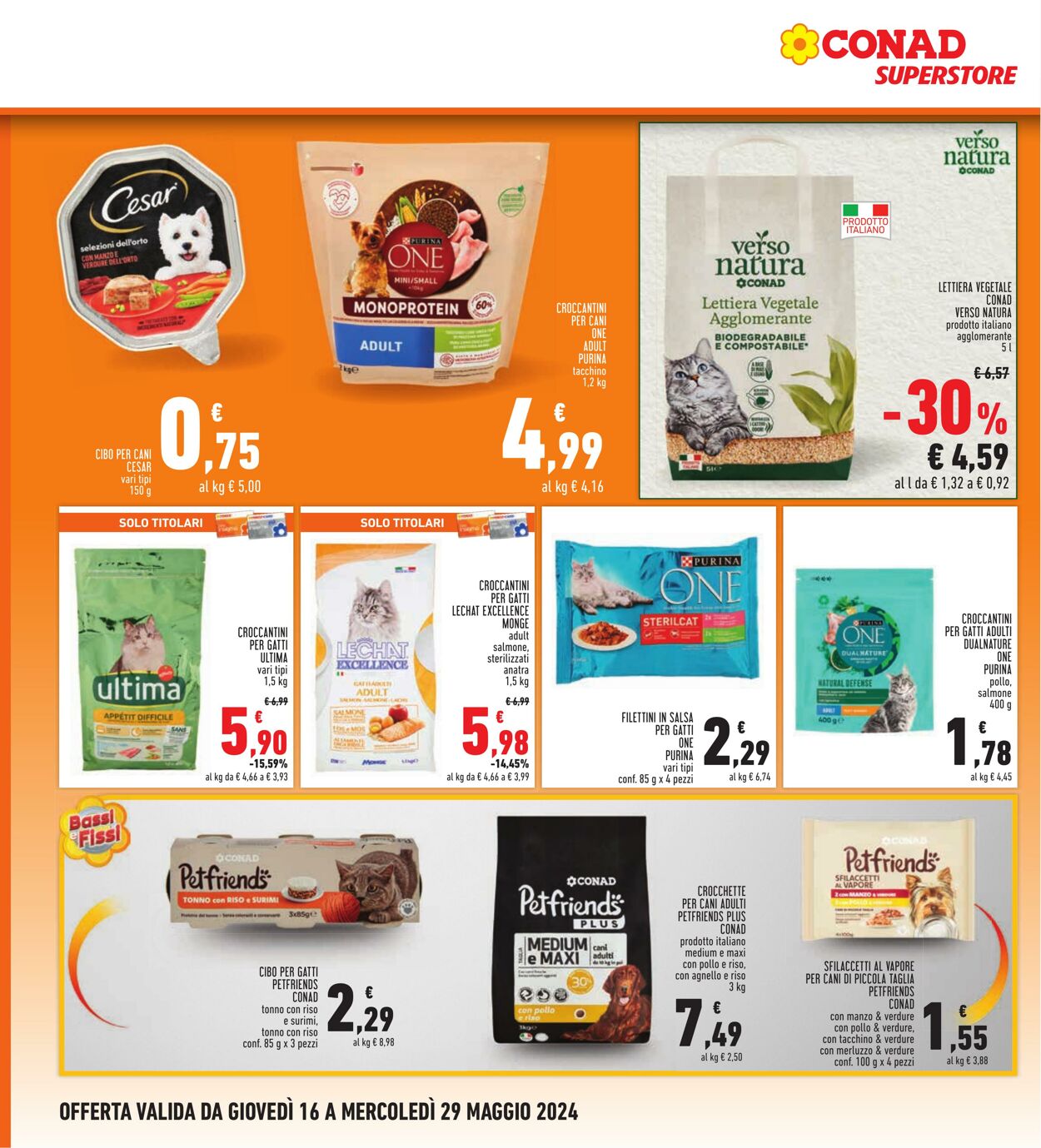 Volantino Conad 16.05.2024 - 29.05.2024