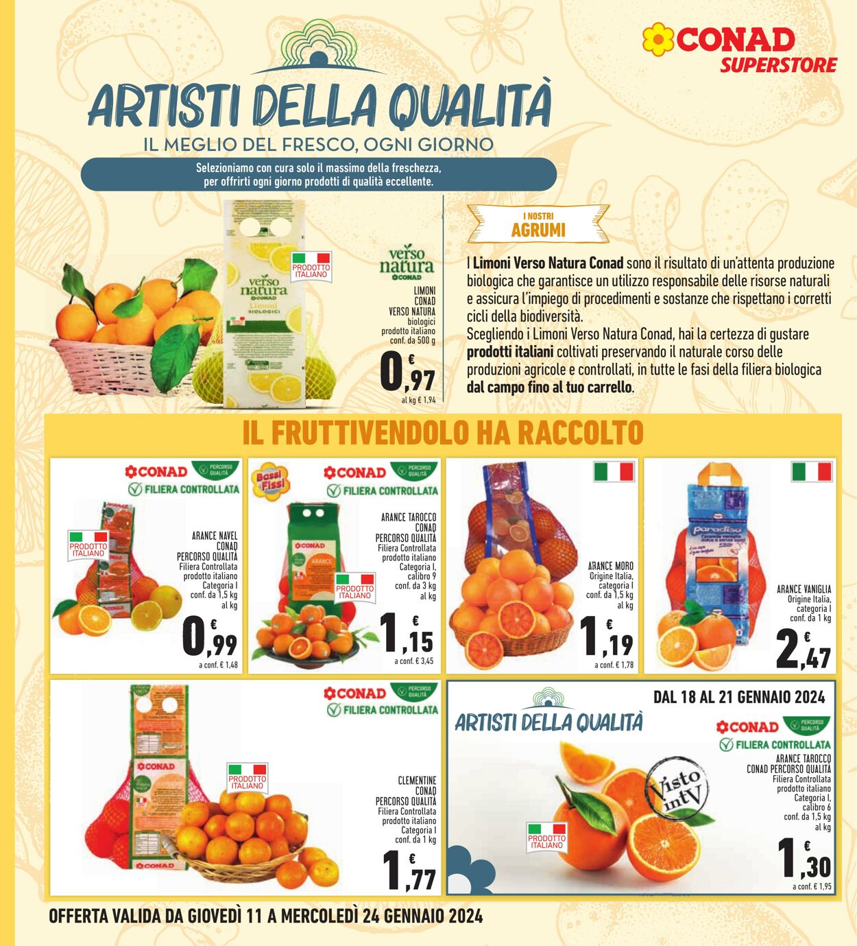 Volantino Conad 11.01.2024 - 24.01.2024